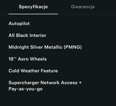 Tesla Model 3 Long range rwd - zdjęcie od sprzedającego